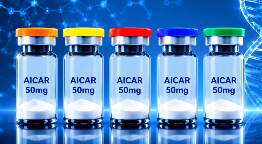 AICAR aicar research metabolite / nucleoside in laboratory research packaging