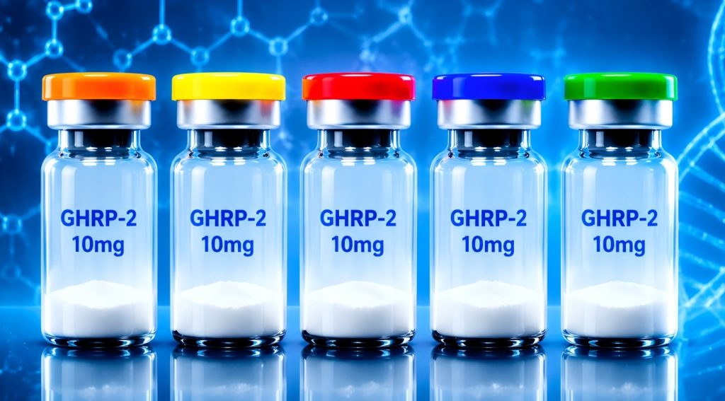 GHRP-2 growth hormone secretagogue hexapeptide in laboratory research packaging