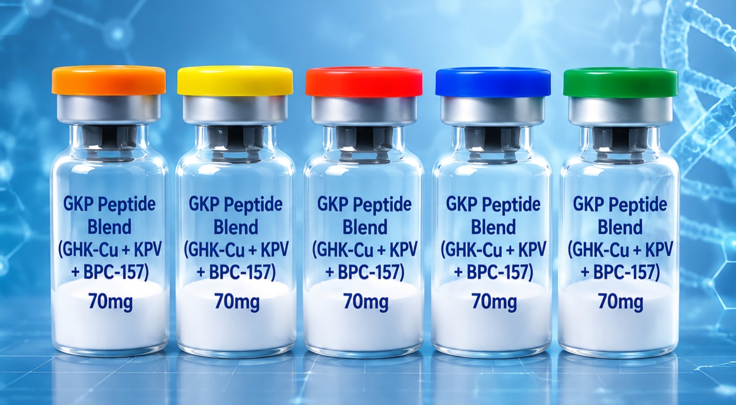 GKP Peptide Blend (GHK-Cu + KPV + BPC-157)