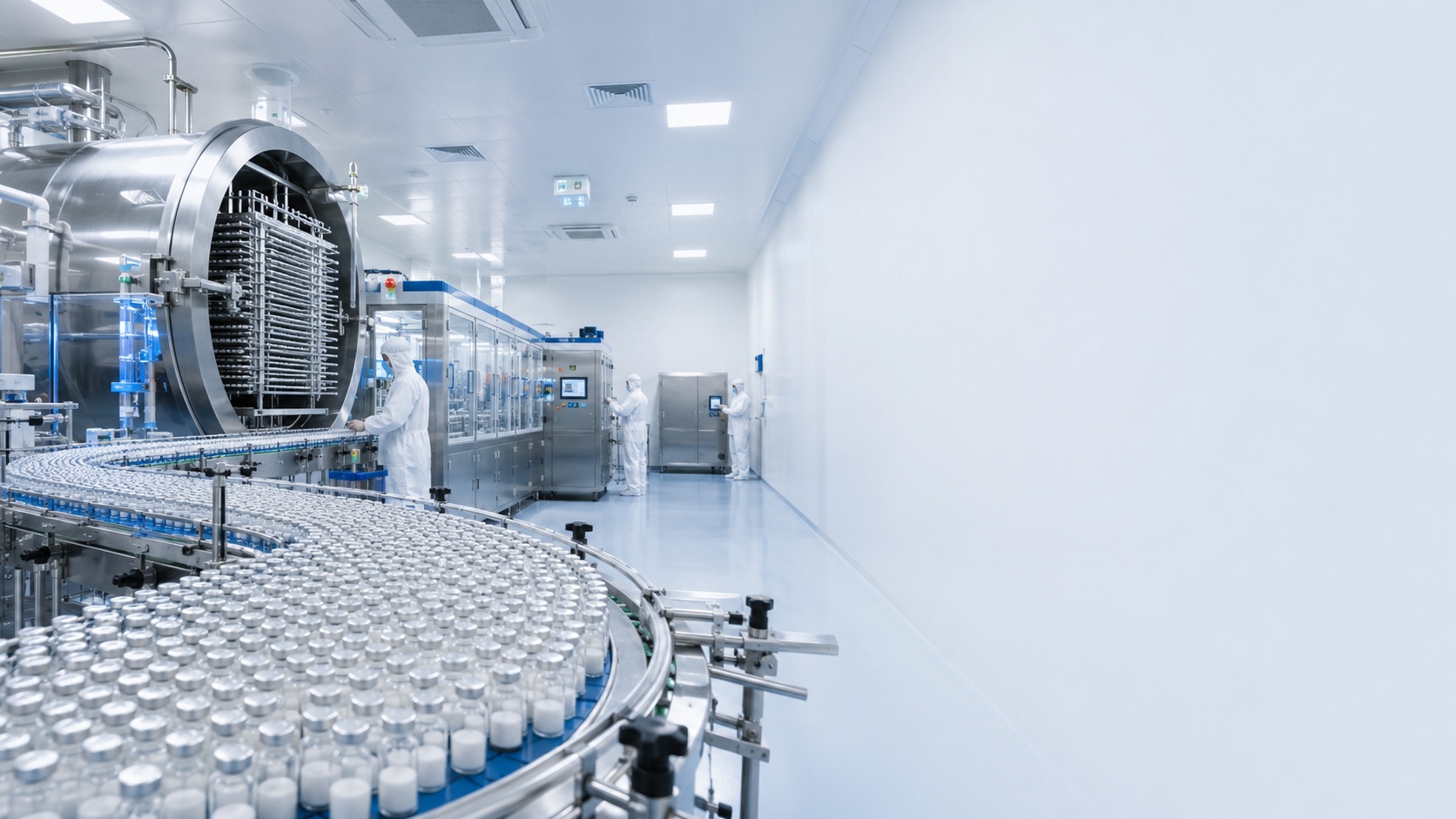 Lyophilization equipment for peptide powder manufacturing
