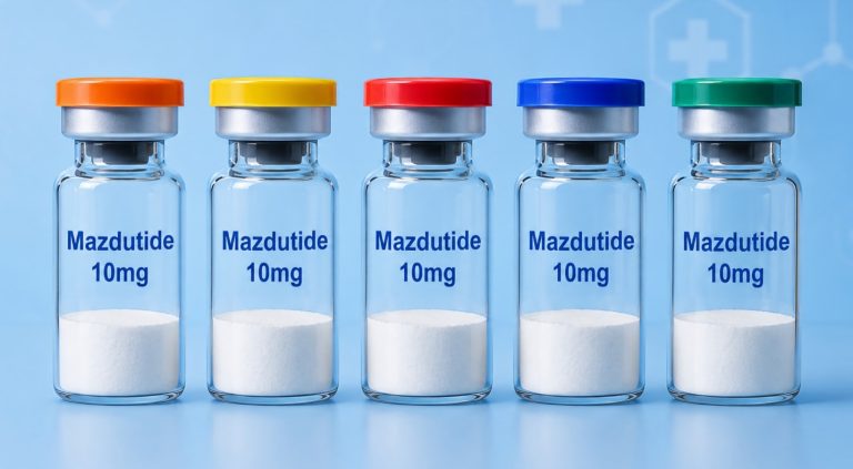 Mazdutide dual glp-1/glucagon receptor agonist peptide in laboratory research packaging