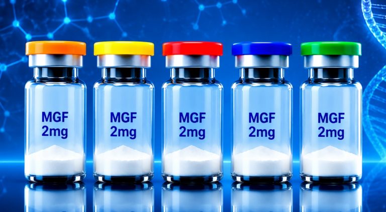 MGF igf-1ec-derived research peptide in laboratory research packaging