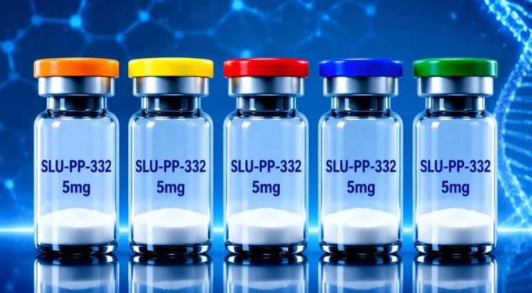 SLU-PP-332 small-molecule estrogen-related receptor agonist in laboratory research packaging