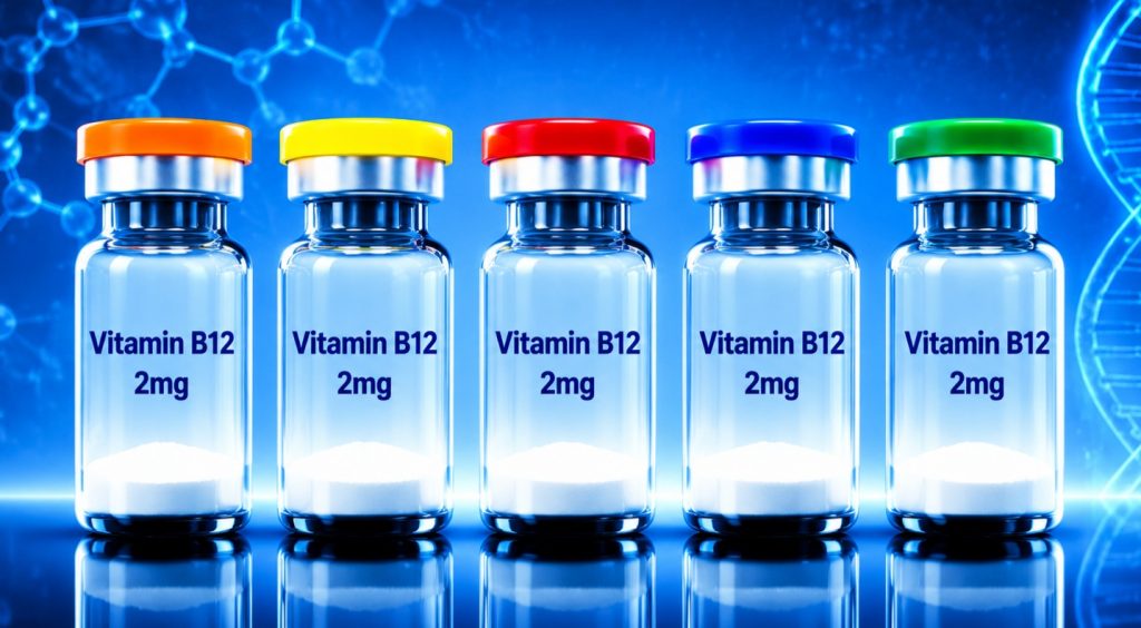 Vitamin B12 cobalamin research material in laboratory research packaging