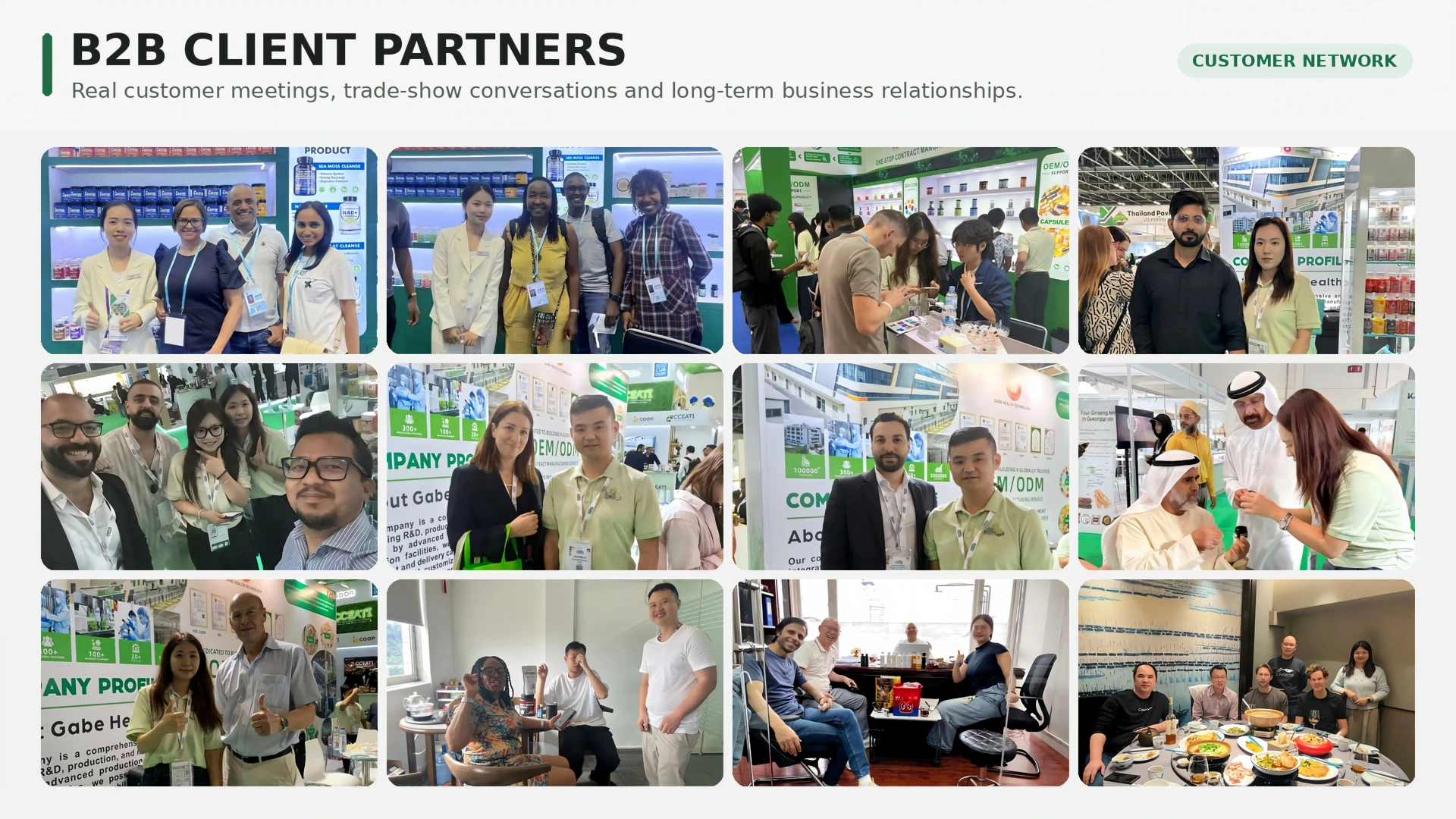 HICORE international B2B client meetings and business partnerships